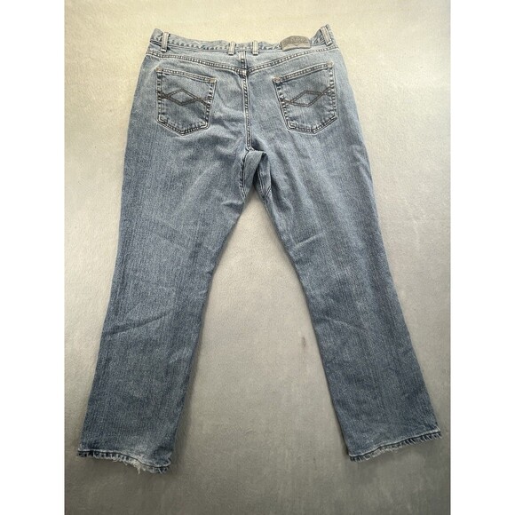 Diamond Gusset Blue Womens SZ 10 X 32 Regular Fit Vintage - Picture 2 of 11